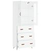 vidaXL Highboard White 69.5x34x180 cm Engineered Wood