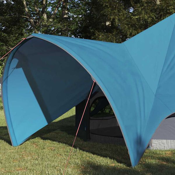 vidaXL Teepee Tent with Roof Blue and Grey 312 x 312 x 197 cm