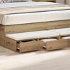 vidaXL Bed Drawers Artisan Oak 135 x 36.5 x 16.5 cm Engineered Wood