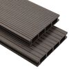 vidaXL Decking Board 6 pcs Dark Brown WPC