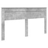 vidaXL Bed Frame Concrete Grey 200 x 200 cm Engineered Wood