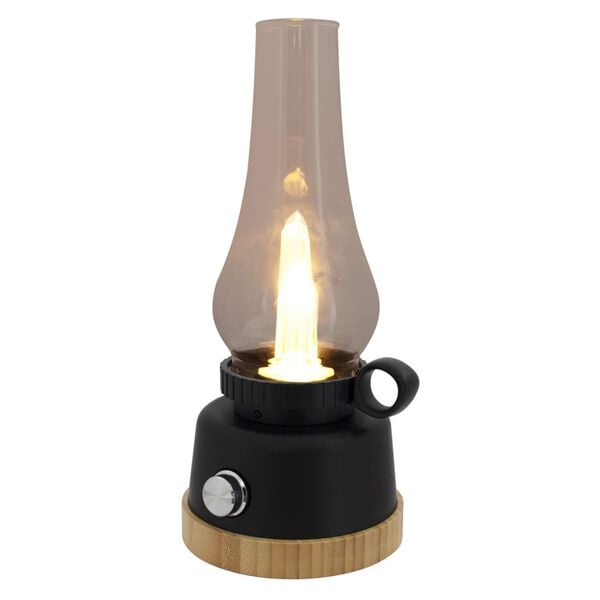 Eurotrail LED Camping Lamp Wind Bamboo Black