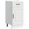 vidaXL Kitchen Base Cabinet "Kalmar" White Engineered Wood