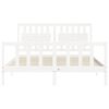 vidaXL Bed Frame without Mattress White 160x200 cm Solid Wood Pine