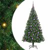 vidaXL Artificial Christmas Tree with 300 LEDs with Stand Green 180 cm