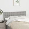 vidaXL Headboards 2 pcs Light Grey 72x5x78/88 cm Fabric