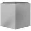vidaXL Garden Planter Hexagon 69x60x45 cm Galvanized Steel