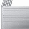 vidaXL Garden Raised Bed 100x100x77 cm Galvanized Steel Silver