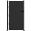 vidaXL Garden Gate Black 105 x 200 cm Powder-coated steel