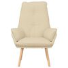 vidaXL Armchair Cream 69 x 74 x 93 cm Sherpa Fabric