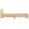 vidaXL Bed Frame without Mattress Sonoma Oak 135x190 cm Double