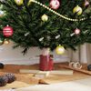 vidaXL Christmas Tree Stand 1.73 Red 50 x 50 x 16 cm Solid Pine Wood