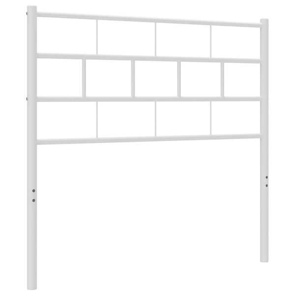 vidaXL Metal Replace Headboard White 75 cm