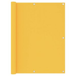 vidaXL Balcony Screen Yellow 120x300 cm Oxford Fabric