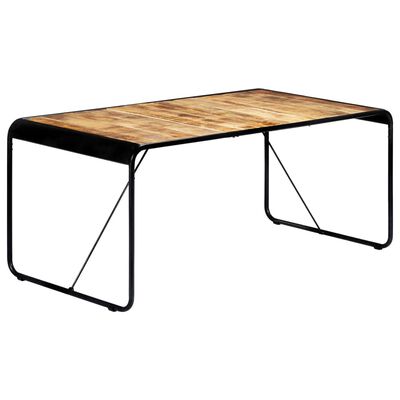 vidaXL Dining Table 180x90x76 cm Solid Rough Mango Wood