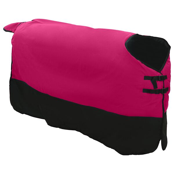 vidaXL Horse Blanket Pink and Black 135 cm Polyester