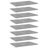 vidaXL Bookshelf Boards 8 pcs Concrete Grey 60x40x1.5 cm Engineered Wood
