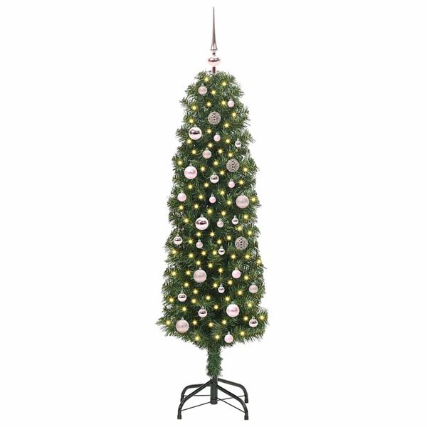 vidaXL Artificial Christmas Tree with 150 LEDs with Stand Green 150 cm
