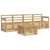 vidaXL Outdoor Sofa Set 5 pcs White Solid Acacia Wood