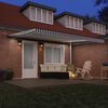 vidaXL Automatic Retractable Awning with LEDs Anthracite&White 450x300 cm