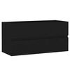 vidaXL Sink Cabinet Black 90x38,5x45 cm Engineered Wood