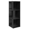 vidaXL Corner Cabinet High Gloss Grey 33x33x100 cm Engineered Wood