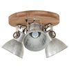vidaXL Industrial Ceiling Lamp 25 W Silver 42x27cm E27
