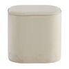 Venture Home Pouffe Piff 44x44x41 cm Velvet White