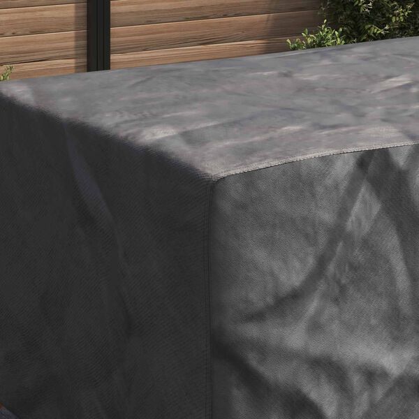 vidaXL Furniture Cover Plain Black 270 x 110 x 70 cm 600D