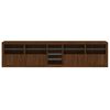 vidaXL Sideboard with LED Lights Brown Oak 283x37x67 cm
