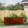 vidaXL Garden Planter Rusty 200 x 40 x 80 cm