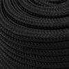 vidaXL Boat Rope Full Black 18 mm 50 m Polypropylene