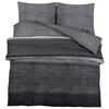 vidaXL Duvet Cover Set Dark Grey 155x220 cm Cotton