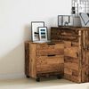 vidaXL Mobile File Cabinet with Wheels Old Wood 45x38x54 cm Engineered Wood