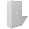 vidaXL Shoe Cabinet 7 Shelves White