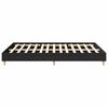 vidaXL Bed Frame No Mattress Black 150x200 cm King Size Engineered Wood