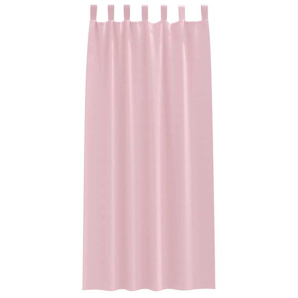 vidaXL Blackout Curtains with Rings 2 pcs Baby Pink 260 x 140 cm