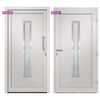 vidaXL Front Door White 108x208 cm