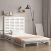 vidaXL Wall Headboard White 96x3x91.5 cm Solid Wood Pine