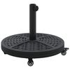 vidaXL Parasol Base 15.2 kg Black Iron Circular