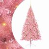 vidaXL Artificial Pre-lit Christmas Tree with 300 LEDs Pink 180 cm PVC