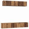 vidaXL TV Cabinet Set 5 pcs Old Wood Engineered Wood