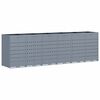 vidaXL Wheelie Bin Storage for 6 Bins Light Grey 408 x 77.5 x 121.5 cm