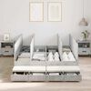 vidaXL Storage Bed Frame Concrete Grey 140 cm Engineered Wood