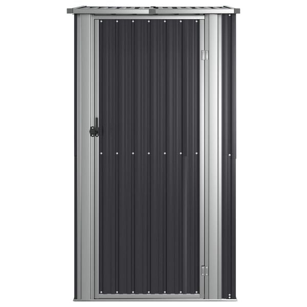 vidaXL Garden Shed Anthracite 118.5x97x209.5 cm Galvanised Steel