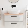 vidaXL Bathroom Countertop 80x40x(2-4) cm Untreated Solid Wood