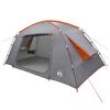 vidaXL Cabin Tent Grey and Orange 400 x 210 x 180 cm Polyester