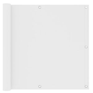 vidaXL Balcony Screen White 90x500 cm Oxford Fabric