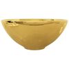 vidaXL Wash Basin 32.5x14 cm Ceramic Gold