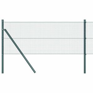 vidaXL Welded Wire Fence Ground Fix 50 x 0.4 m PVC-Coated Steel Green